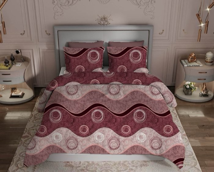 Rosewood Circles Cotton Dohar